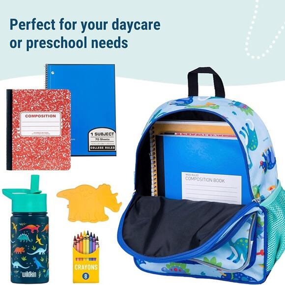 Wildkin 12-Inch Kids Backpack for Boys & Girls Perfect for Daycare and Preschool - Picture 6 of 7